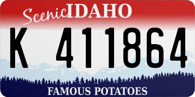 ID license plate K411864