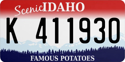 ID license plate K411930