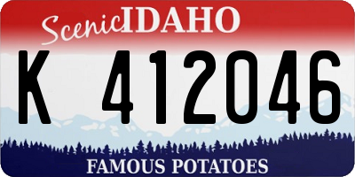 ID license plate K412046