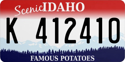 ID license plate K412410