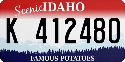 ID license plate K412480