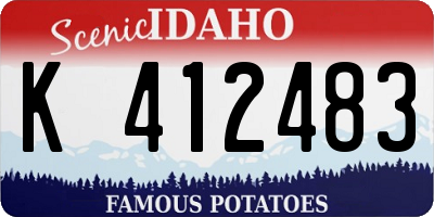 ID license plate K412483