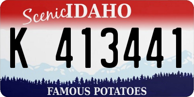 ID license plate K413441