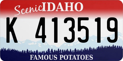 ID license plate K413519