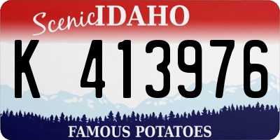 ID license plate K413976