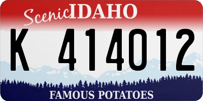 ID license plate K414012