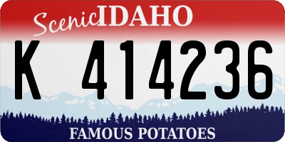 ID license plate K414236
