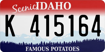 ID license plate K415164