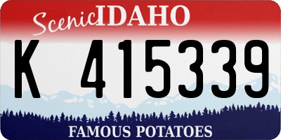 ID license plate K415339