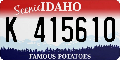 ID license plate K415610