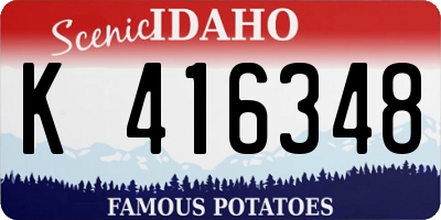 ID license plate K416348