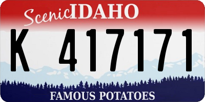 ID license plate K417171