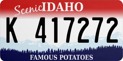 ID license plate K417272