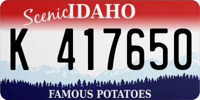 ID license plate K417650