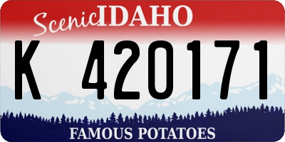 ID license plate K420171