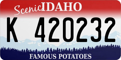 ID license plate K420232