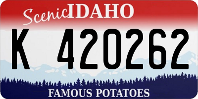 ID license plate K420262