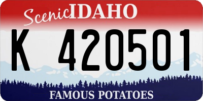 ID license plate K420501