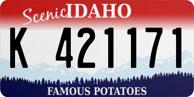 ID license plate K421171