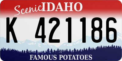 ID license plate K421186
