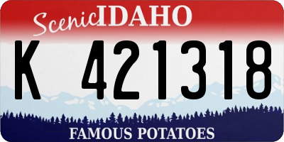 ID license plate K421318