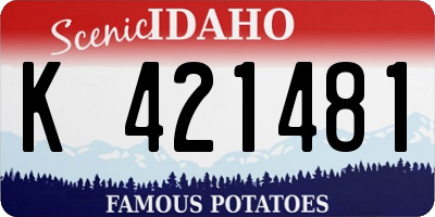 ID license plate K421481