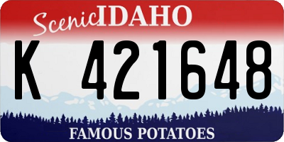 ID license plate K421648