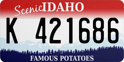 ID license plate K421686