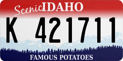 ID license plate K421711
