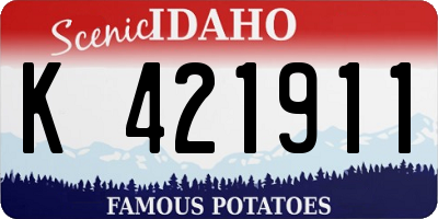 ID license plate K421911