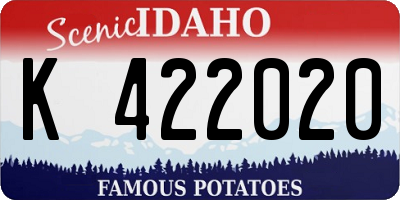 ID license plate K422020