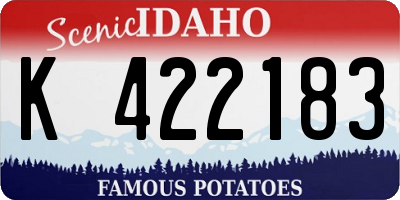 ID license plate K422183