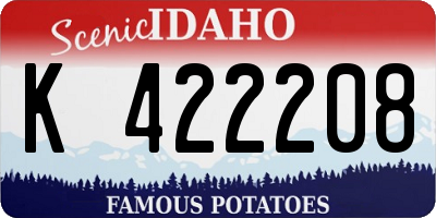 ID license plate K422208