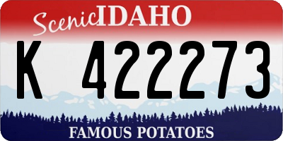 ID license plate K422273