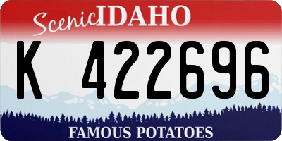 ID license plate K422696