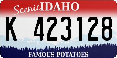 ID license plate K423128