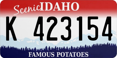 ID license plate K423154