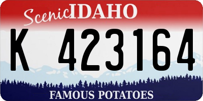 ID license plate K423164