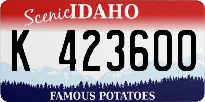 ID license plate K423600