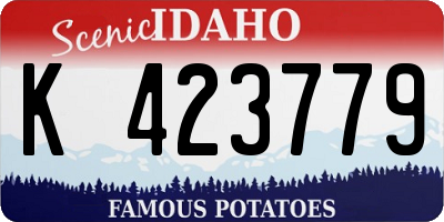 ID license plate K423779