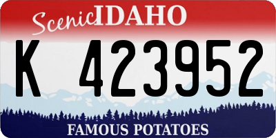 ID license plate K423952