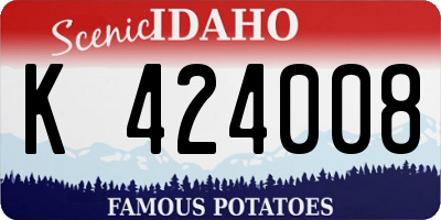 ID license plate K424008