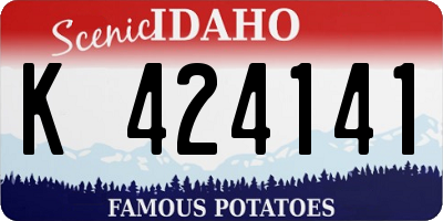 ID license plate K424141