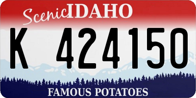 ID license plate K424150