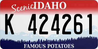 ID license plate K424261