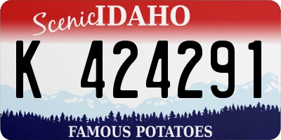 ID license plate K424291