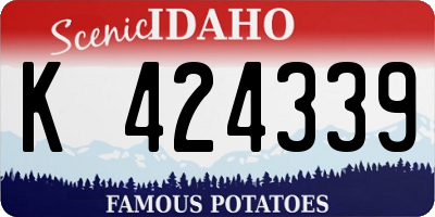 ID license plate K424339