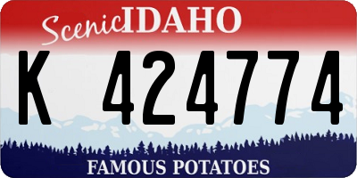 ID license plate K424774