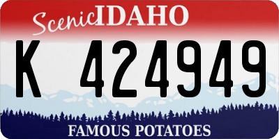 ID license plate K424949