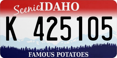 ID license plate K425105